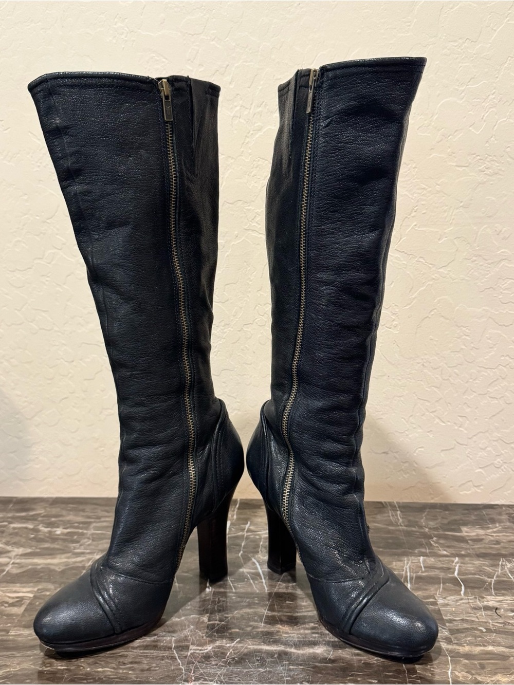 Frye Leather Matilda Button Victorian
Style Heeled Knee High Boots - Picture 7 of 13